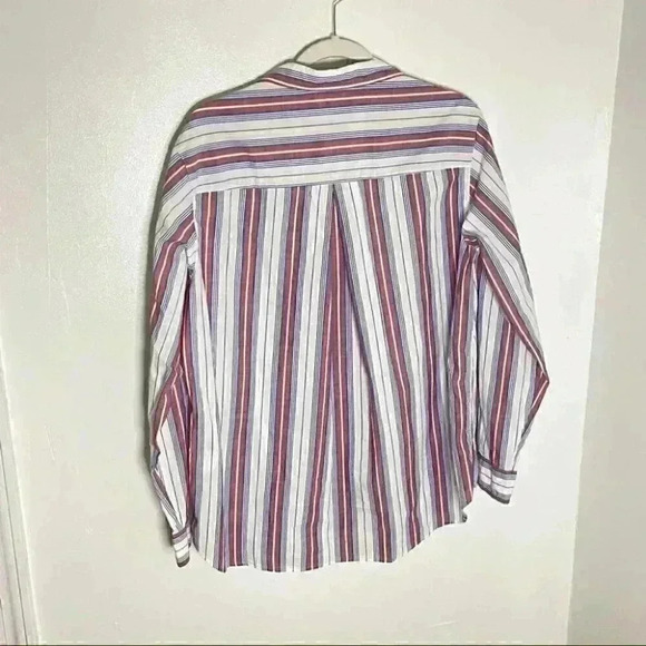 NWT Anthropologie Grayson The Hero Button Up Blouse in Jasmine Stripe Pattern - Picture 7 of 7